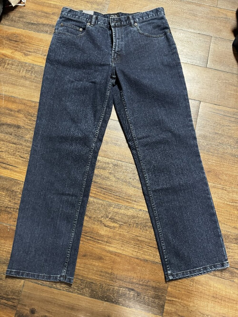 Jos A Bank Traveler Denim Tailored Fit Dark Wash Jeans 34x30 NWT